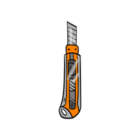 Stationery knife clipart