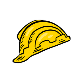 Yellow safety helmet clipart