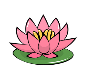 Water lily clipart