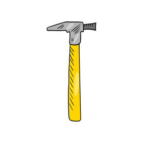 Hammer drawing clipart