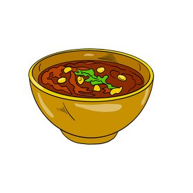 Mexican soup clipart