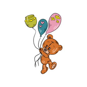 Teddy bear illustration clipart