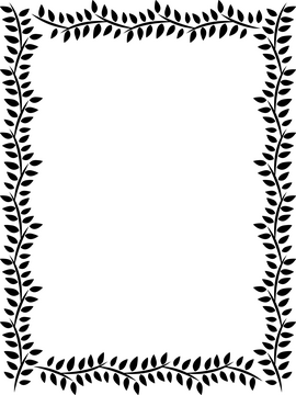 Border black and white clipart
