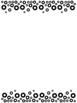 Border black and white clipart