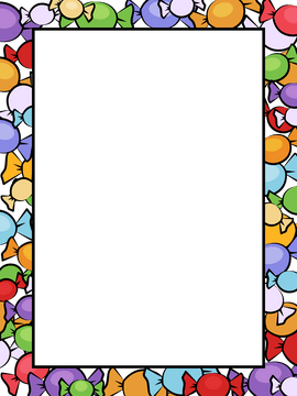 Candy border clipart