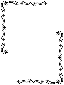 Frame black and white clipart