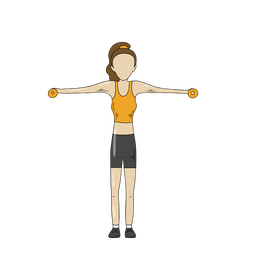 Free girl training clipart