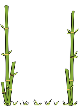 Bamboo border clipart