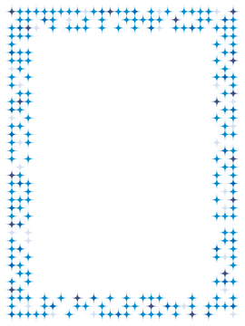 Blue border clipart