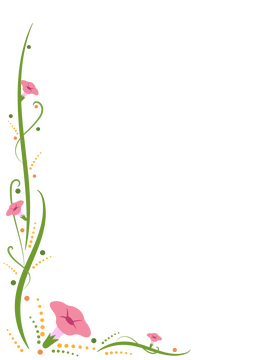 Flower border clipart
