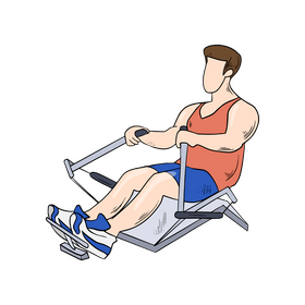 Man in gym cartoon clipart