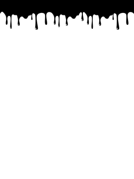 Paint border black and white clipart