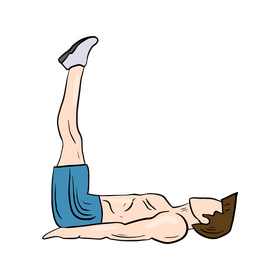 Free man training illustration clipart