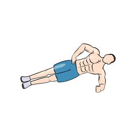 Man doing exercise clipart