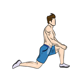 Man exercising clipart