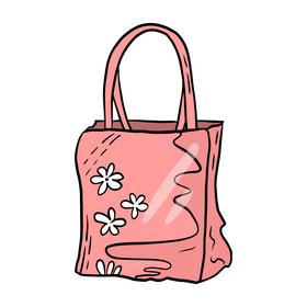 Pink package illustration clipart