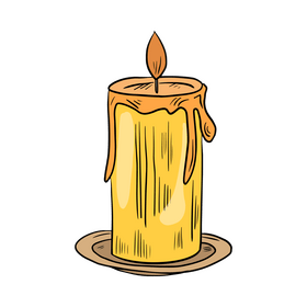 Candle cartoon clipart