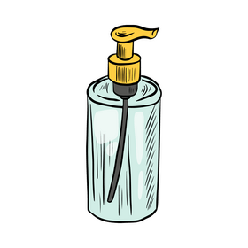 Bottle for spa clipart