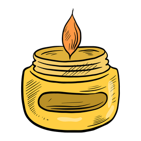 Free candle for cosmetics clipart