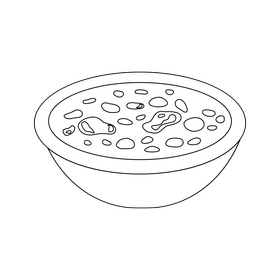 Locro black and white clipart