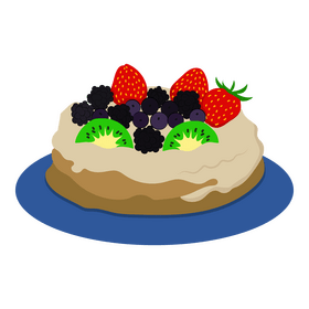 Pavlova cake clipart