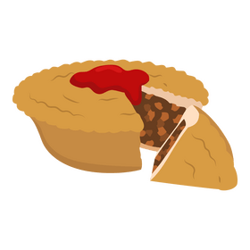 Meat pie clipart
