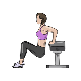 Woman doing exercise clipart