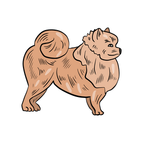 Cute dog pet clipart