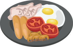 English Breakfast clipart