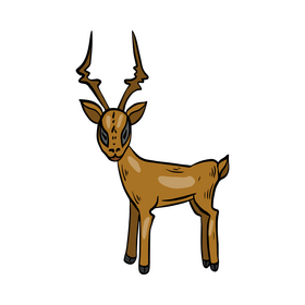 Antelope cartoon clipart