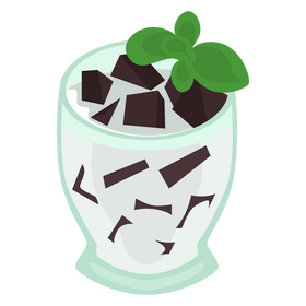 Grass jelly cincau clipart