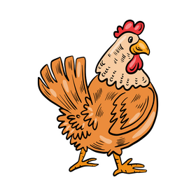 Cock cartoon clipart