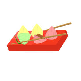 Mochi Japanese food clipart