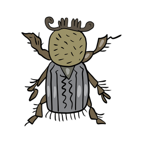 Leaf beetle clipart