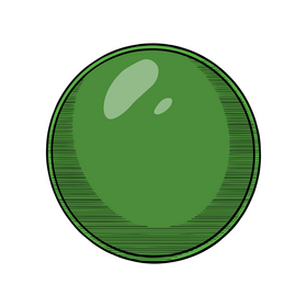 Green pill illustration clipart