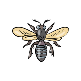 Wasp insect clipart