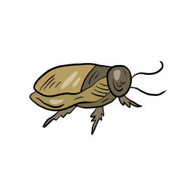 Crawling insect cartoon clipart