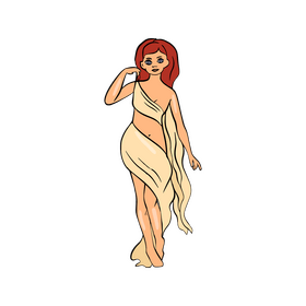 Aphrodite illustration clipart