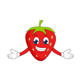 Strawberry cartoon clipart
