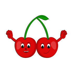 Cherry cartoon clipart