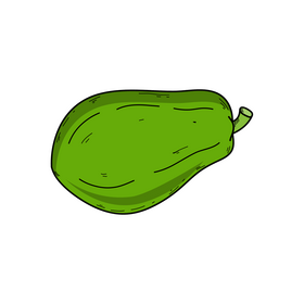 Papaya drawing clipart