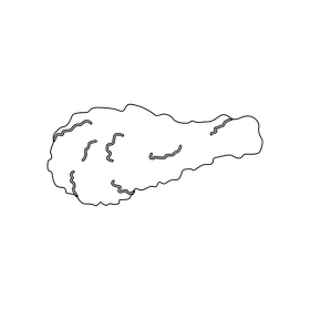 Fried chicken black and white clipart