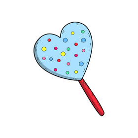 Cute lollipop drawing clipart