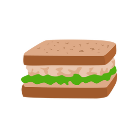 Tuna fish sandwich clipart