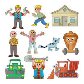Bob The Builder cartoon images set vector