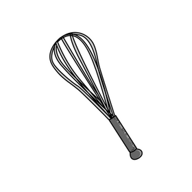 Whisk drawing clipart