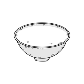 Bowl drawing clipart