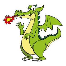 Dragon cartoon clipart