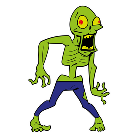 Zombie cartoon clipart