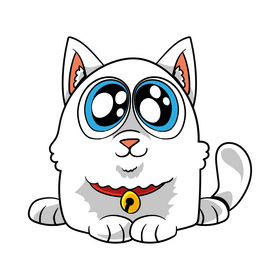 Kitten cartoon clipart
